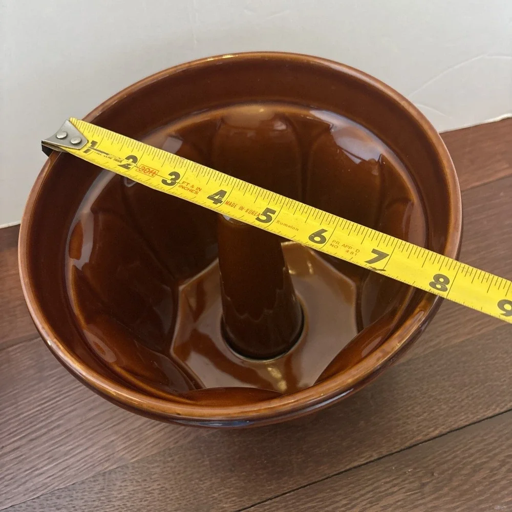 Williams Sonoma Monkey Bread Pan Mold Ceramic Brown Glazed -‎ 8